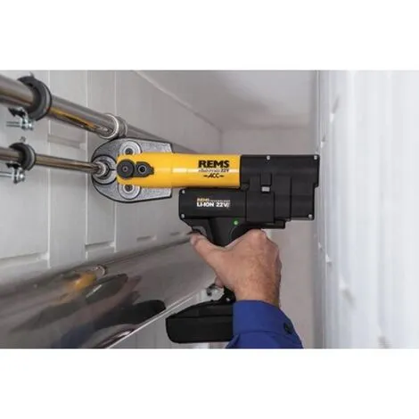 REMS Sertisseuse Radiale 22 KN MiniPress ACC 22V 3 Pinces Profil TH Ø 16 20 Et 26 Mm 2 REMS Sertisseuse Radiale 22 KN MiniPress ACC 22V 3 Pinces Profil TH Ø 16 20 Et 26 Mm – Image 2